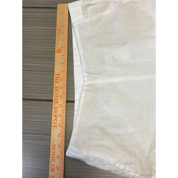 beach relaxed breathable coastal nautical J jill love linen pants sz Large linen - Picture 8 of 10